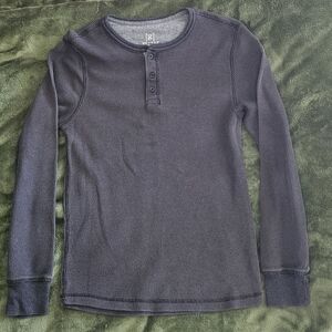 George Charcoal Textured Knit Top